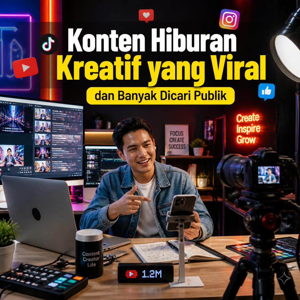 Konten Hiburan Kreatif yang Viral dan Banyak Dicari Publik